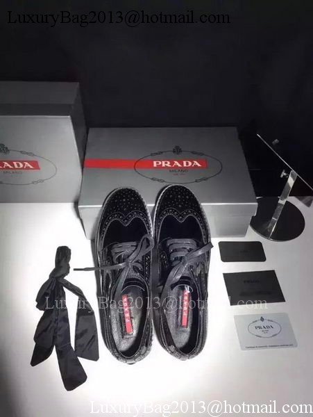 Prada Casual Shoes Leather PD531 Black