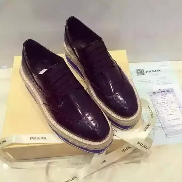 Prada Casual Shoes Leather PD533 Black