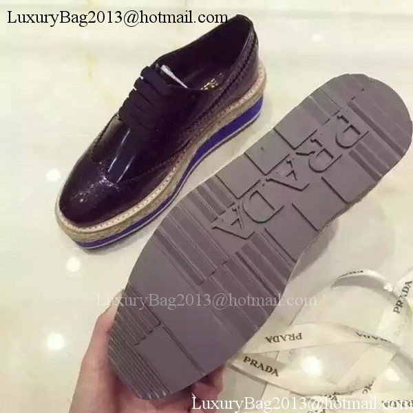 Prada Casual Shoes Leather PD533 Black