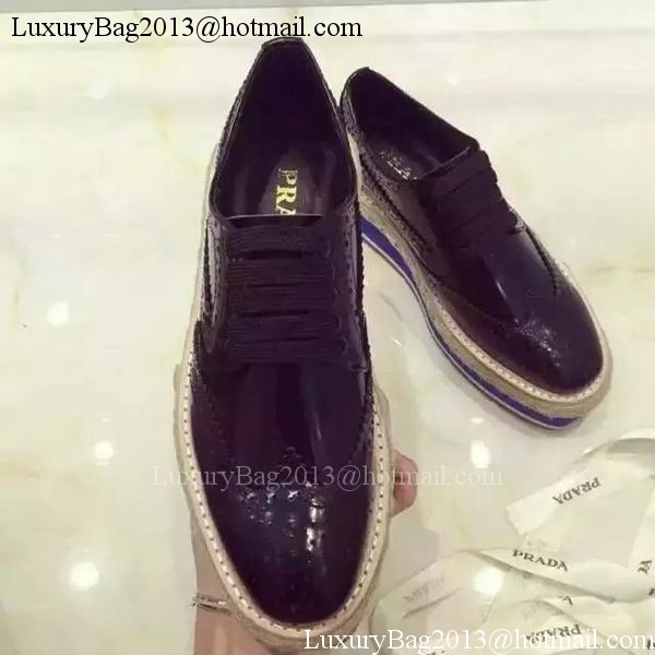 Prada Casual Shoes Leather PD533 Black