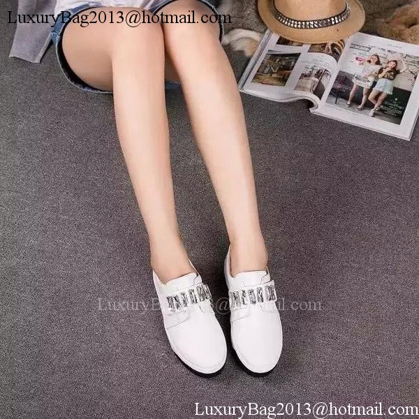 Prada Casual Shoes Leather PD537 White