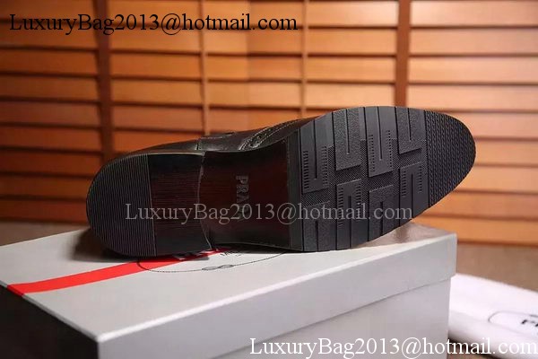 Prada Casual Shoes Leather PD538 Black