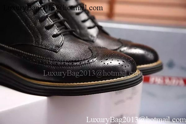 Prada Casual Shoes Leather PD539 Black