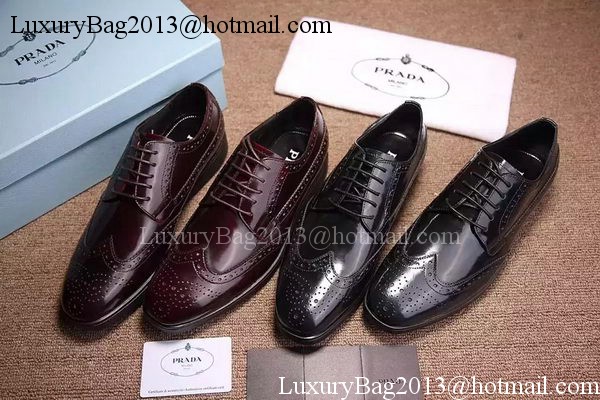 Prada Casual Shoes Leather PD541 Black