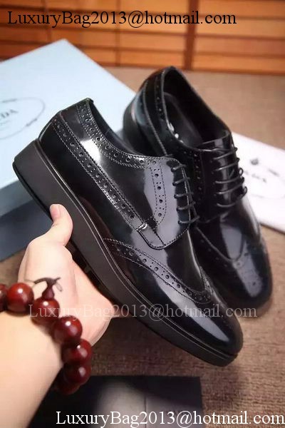 Prada Casual Shoes Leather PD541 Black