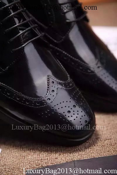 Prada Casual Shoes Leather PD541 Black