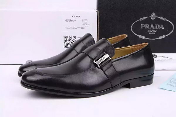 Prada Casual Shoes Leather PD542 Black