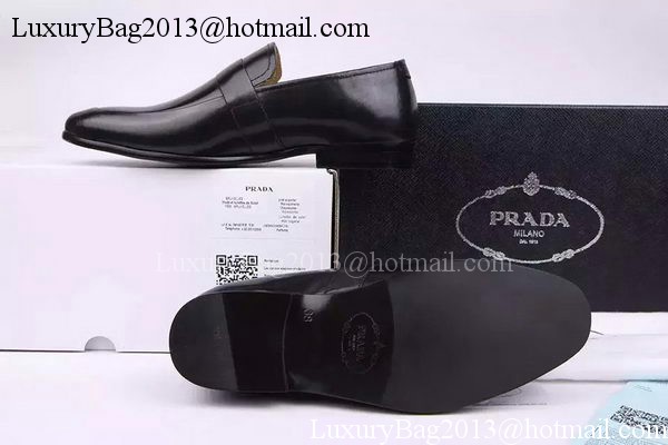 Prada Casual Shoes Leather PD542 Black