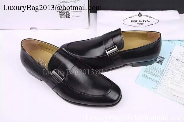 Prada Casual Shoes Leather PD542 Black