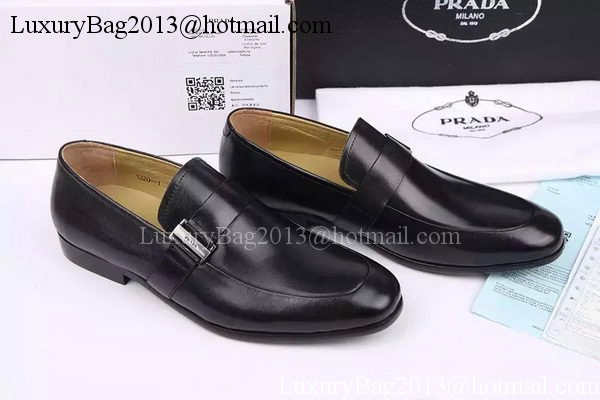 Prada Casual Shoes Leather PD542 Black