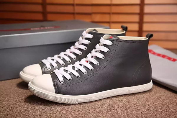 Prada Casual Shoes Leather PD545 Grey