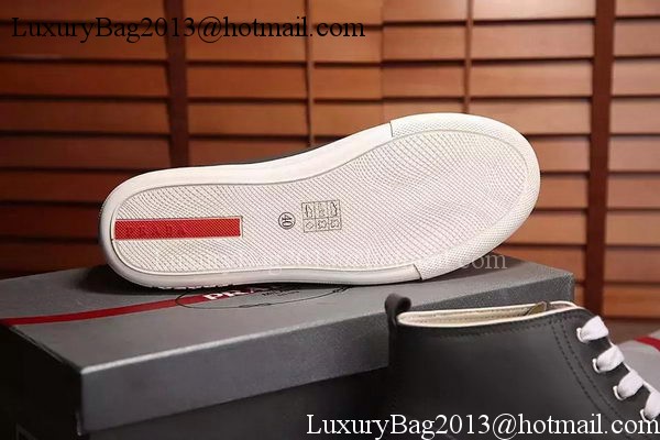 Prada Casual Shoes Leather PD545 Grey