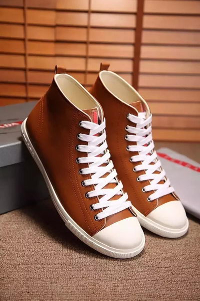 Prada Casual Shoes Leather PD546 Brown