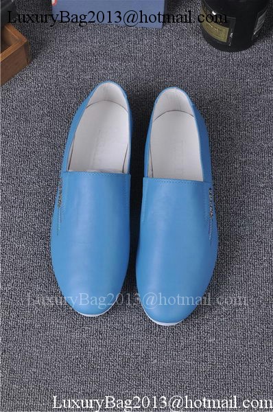 Prada Casual Shoes Leather PD547 Light Blue