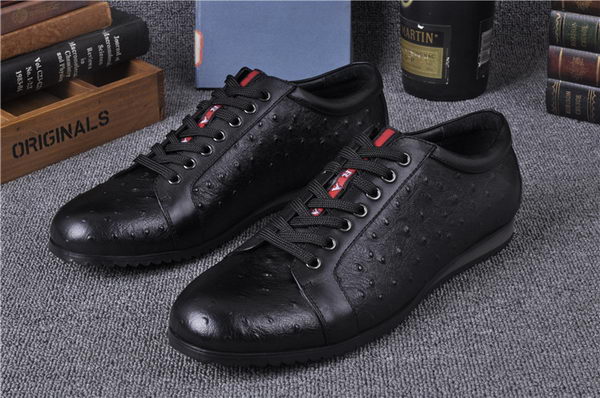 Prada Casual Shoes Leather PD550 Black