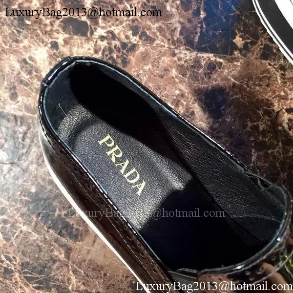 Prada Casual Shoes Leather PD553 Black