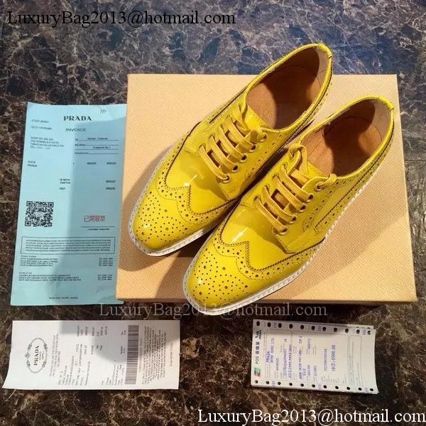 Prada Casual Shoes PD507 Yellow
