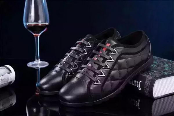 Prada Casual Shoes Sheepskin Leather PD500 Black