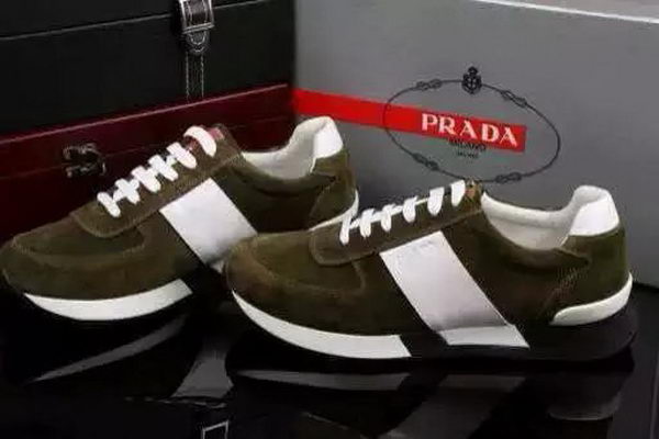 Prada Casual Shoes Suede Leather PD492 Brown