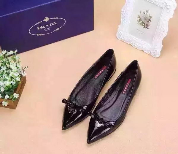 Prada Leather Flat PD523 Black