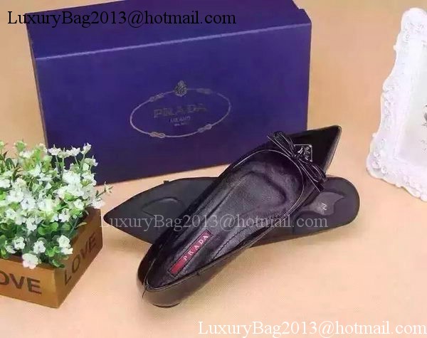 Prada Leather Flat PD523 Black