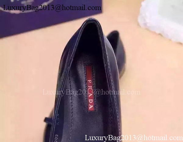 Prada Leather Flat PD524 Blue