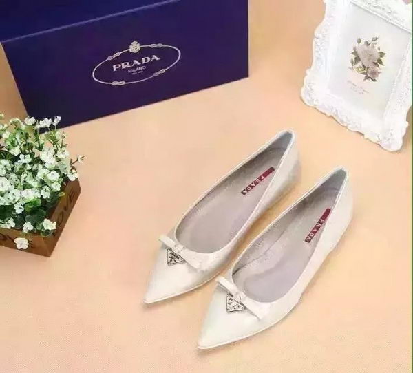 Prada Leather Flat PD525 White