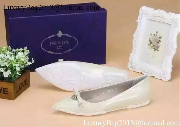 Prada Leather Flat PD525 White