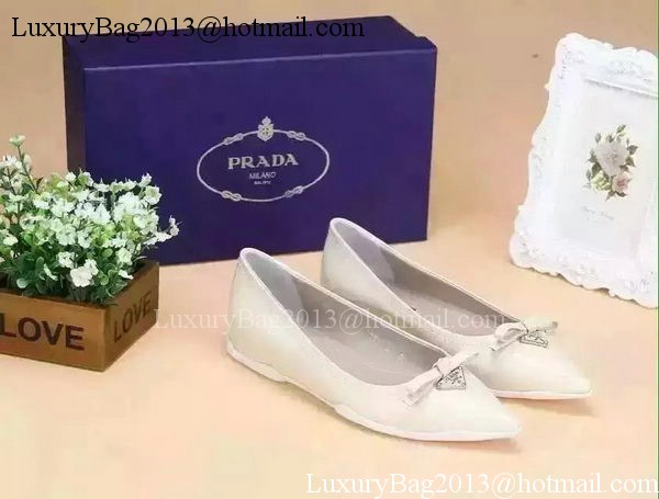 Prada Leather Flat PD525 White