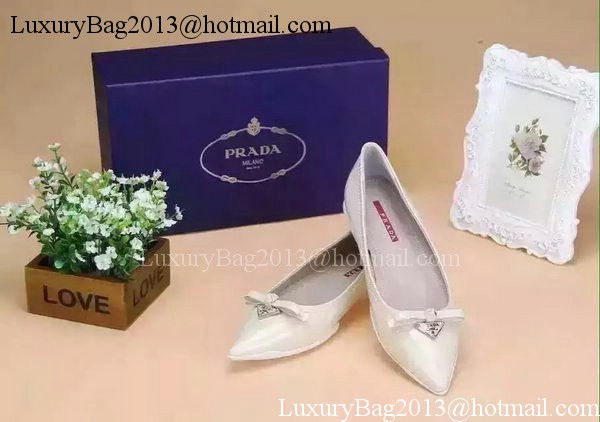 Prada Leather Flat PD525 White