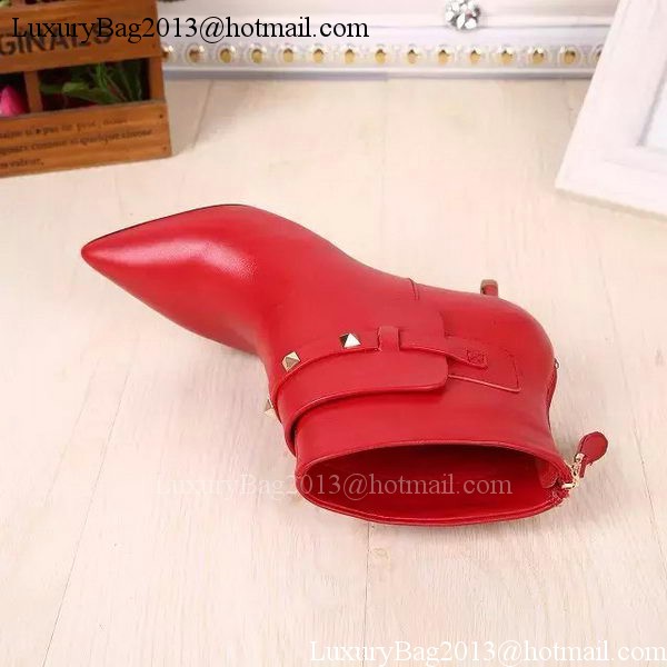 Valentino Ankle Boot Leather VT626 Red
