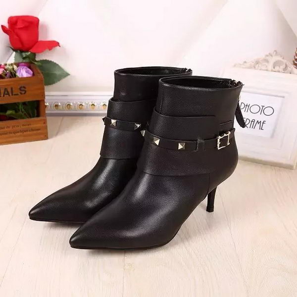 Valentino Ankle Boot Leather VT627 Black