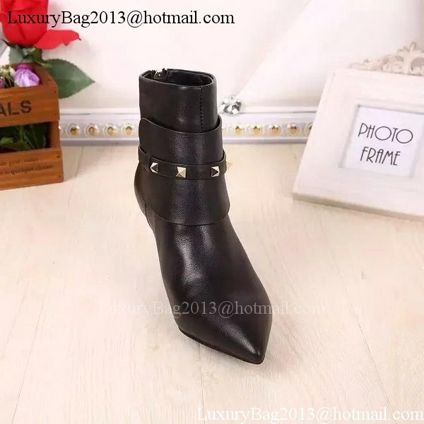 Valentino Ankle Boot Leather VT627 Black