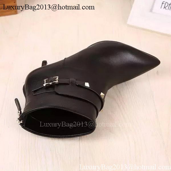 Valentino Ankle Boot Leather VT627 Black