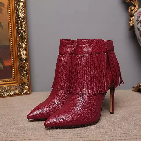 Valentino Ankle Boot Leather VT631 Burgundy