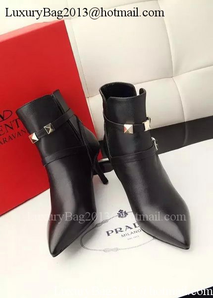 Valentino Ankle Boot Leather VT635 Black