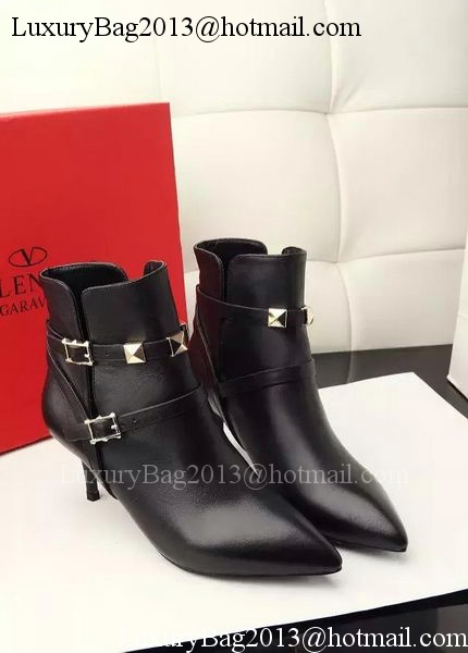 Valentino Ankle Boot Leather VT635 Black
