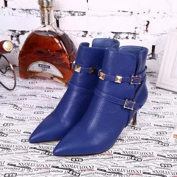 Valentino Ankle Boot Leather VT637 Blue