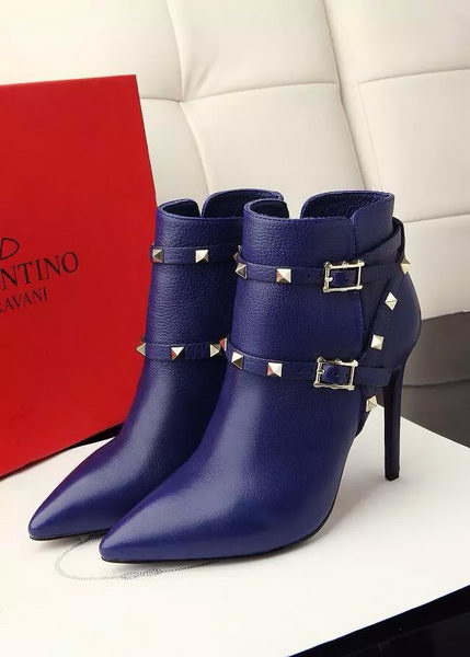 Valentino Ankle Boot Leather VT644 Blue