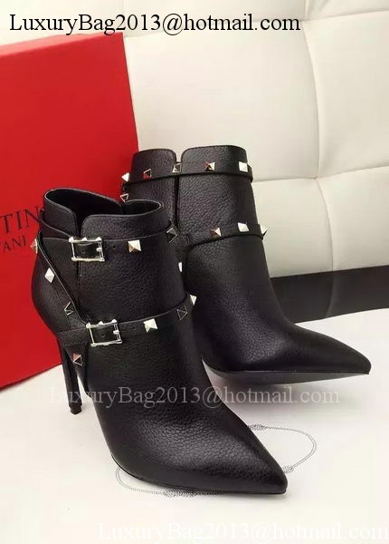 Valentino Ankle Boot Leather VT645 Black