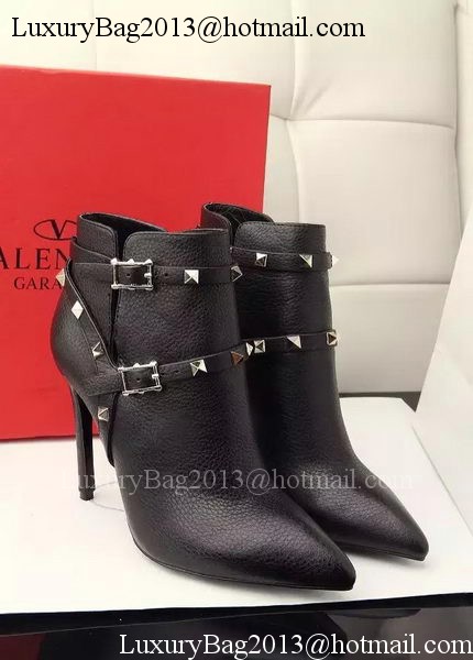 Valentino Ankle Boot Leather VT645 Black