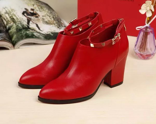 Valentino Ankle Boot Leather VT646 Red