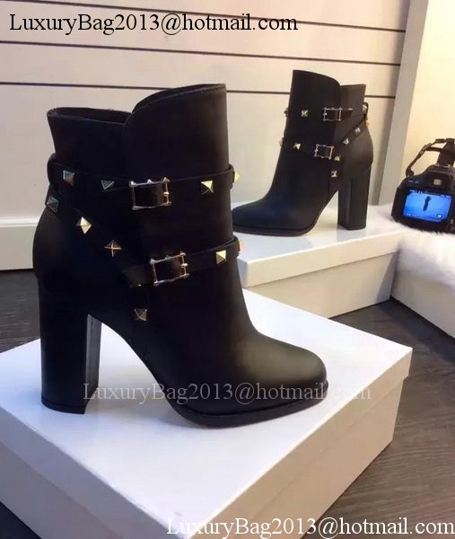 Valentino Ankle Boot Leather VT675 Black
