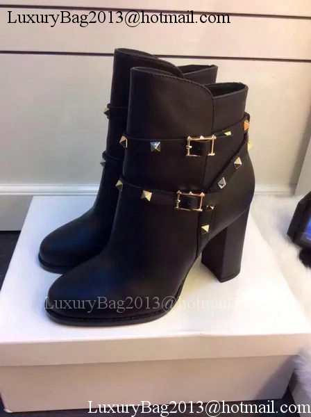 Valentino Ankle Boot Leather VT675 Black