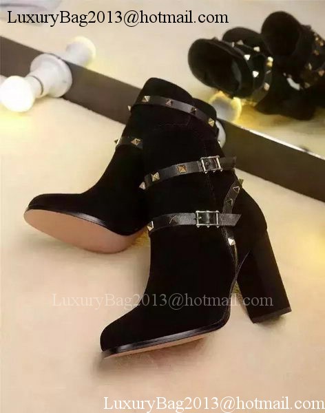Valentino Ankle Boot Leather VT676 Black