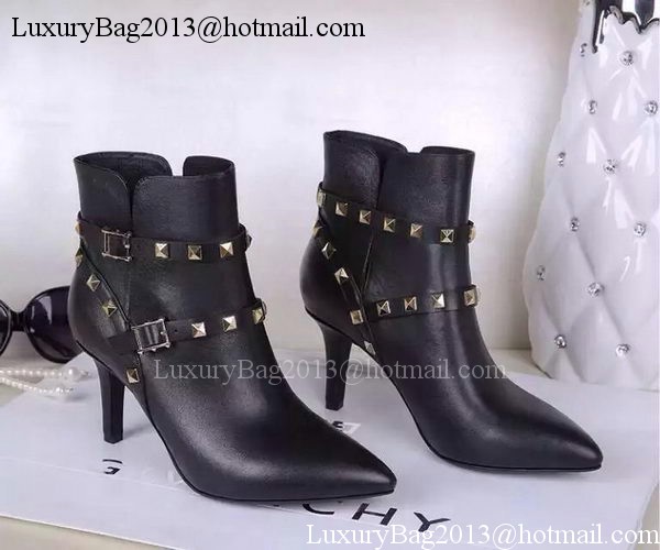 Valentino Ankle Boot Leather VT682 Black