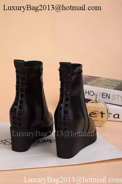 Valentino Ankle Boot Leather VT684 Black