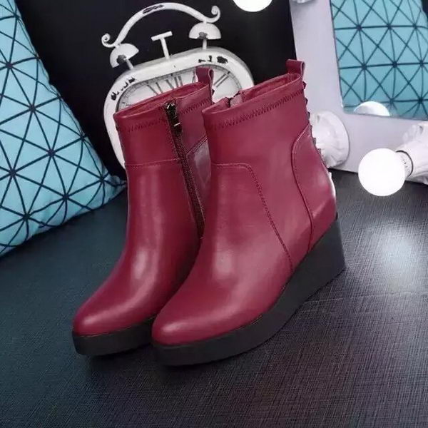 Valentino Ankle Boot Leather VT685 Burgundy