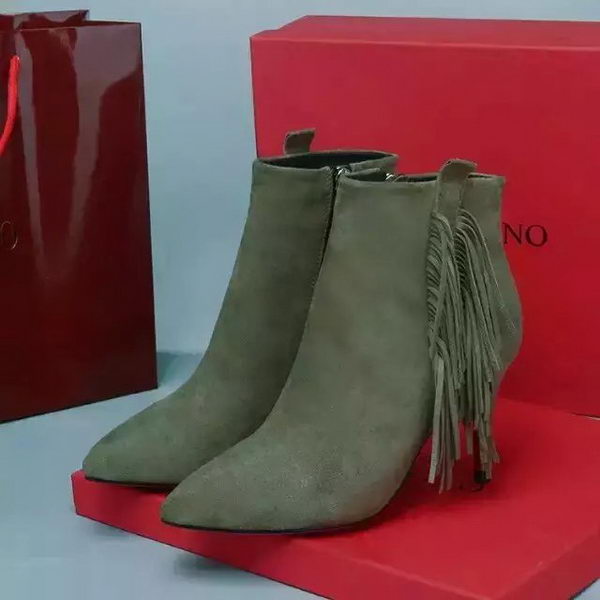 Valentino Ankle Boot Leather VT690 Khaki