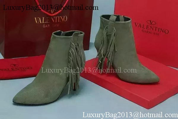 Valentino Ankle Boot Leather VT690 Khaki